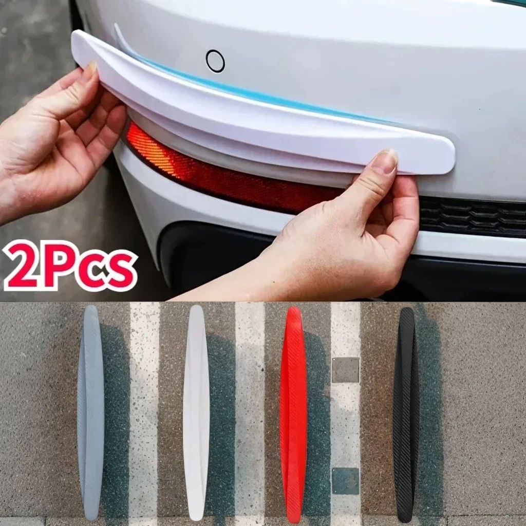 

2pcs Universal Anti-Collision Protector Stickers - Car Front/Rear Corner Bumper Guards & Anti-Scratch Strips (Car Accessories)