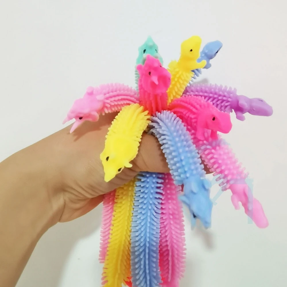 5PCS Worm Noodle Stretch String TPR Rope Anti Stress Toys String Fidget Autism Vent Toys Decompression Toy