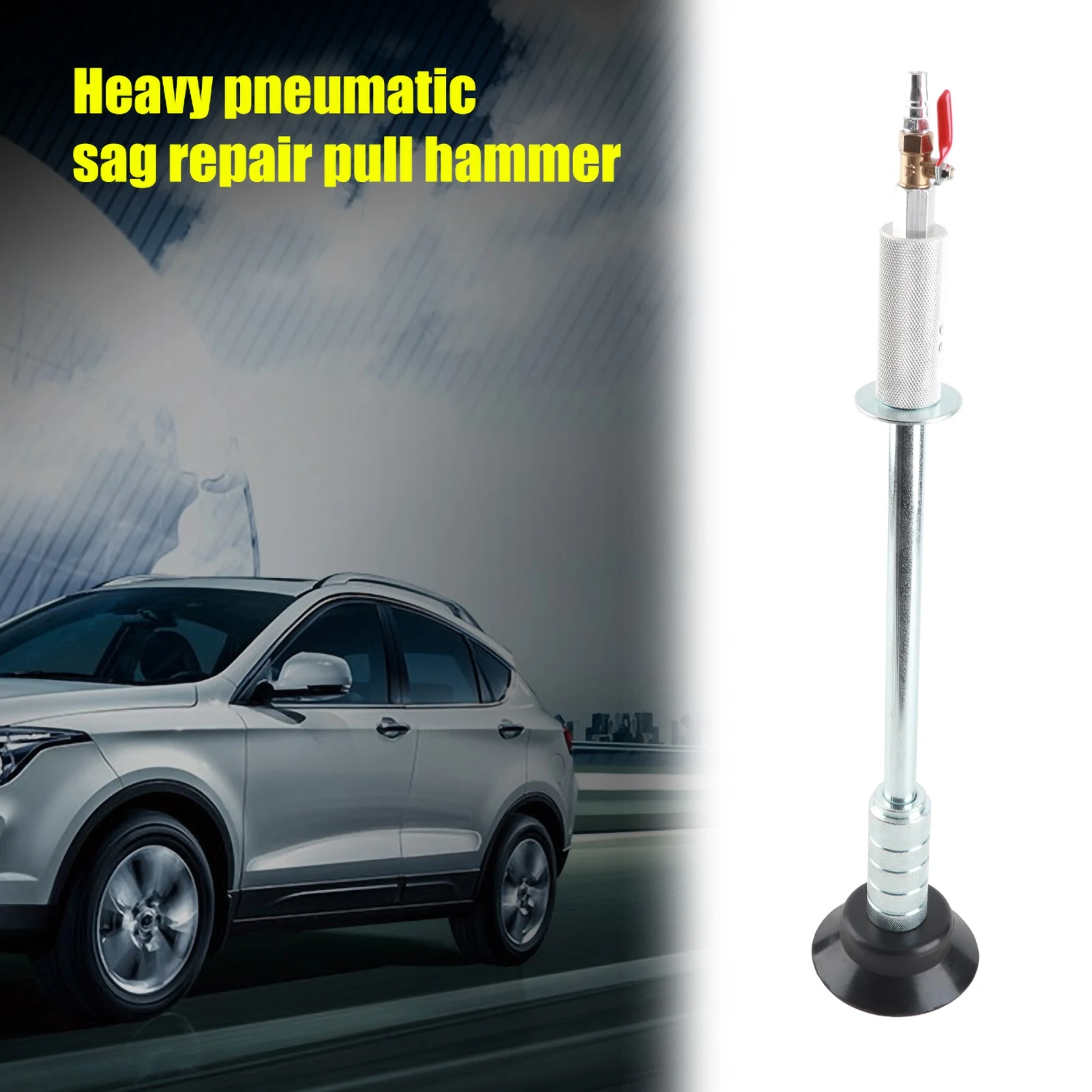 

Heavy Pneumatic Sag Repair Pull Hammer Car Body Dent Repair Suction Cup Slide Tool Heavy Pneumatic Pneuamatic Hammer Suction Cup