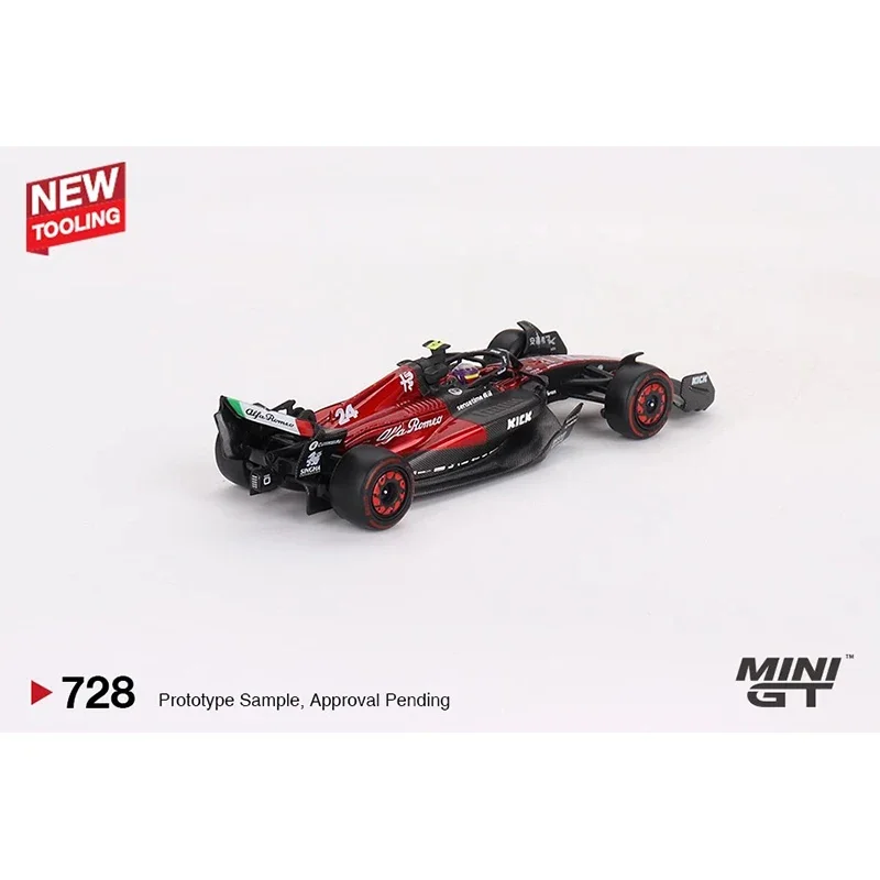 1:64 MINIGT 728 Alfa C43 # 24 2023 F1 Australia Diecast Diorama Model Collection Giocattoli in miniatura