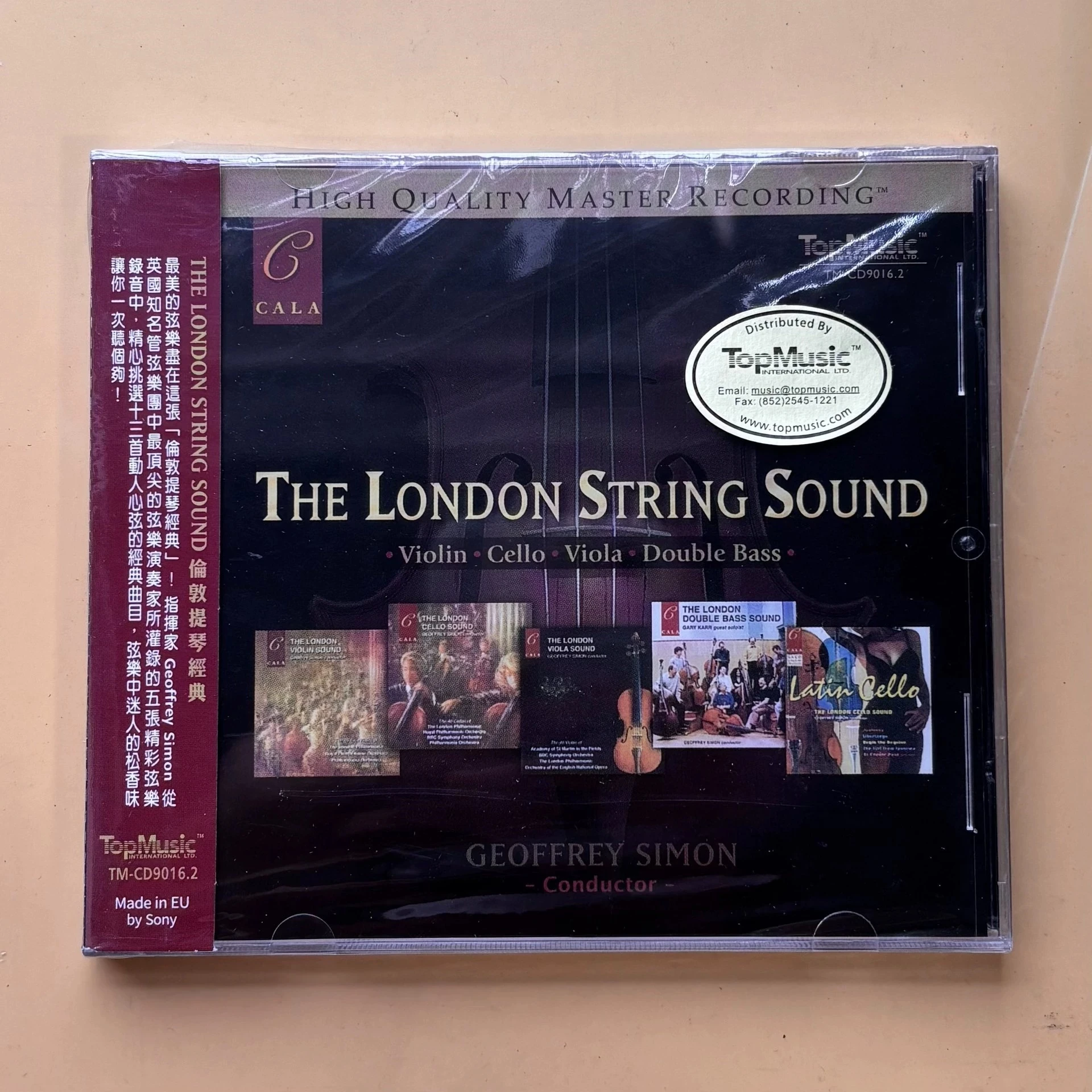 CD de música clásico Geoffrey Simon, álbum de sonido de cuerda de Londres, grabación de música, Cosplay, Walkman, coche, trampas de sonido, caja, regalos musicales para fiesta