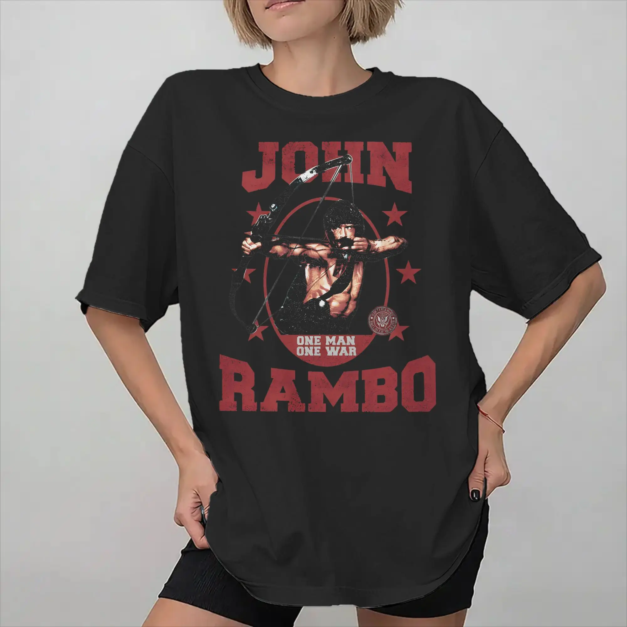 John Rambos Graphic T Shirts Men Women  Cotton  Tee Shirt Clothing