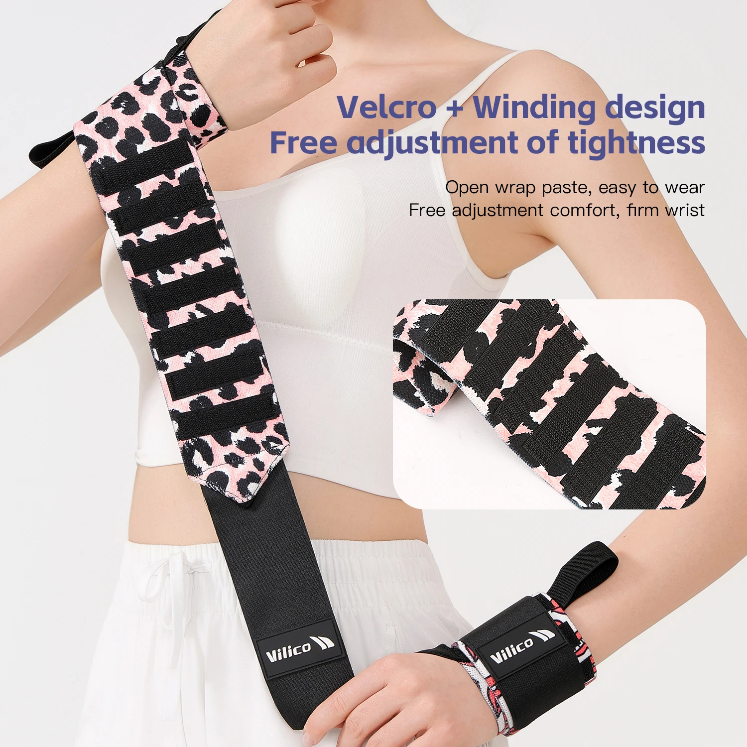 Wristband Wrist Support Brace Straps Extra Strength Weight Lifting Wrist Wraps Bandage Fitness Gym Training
