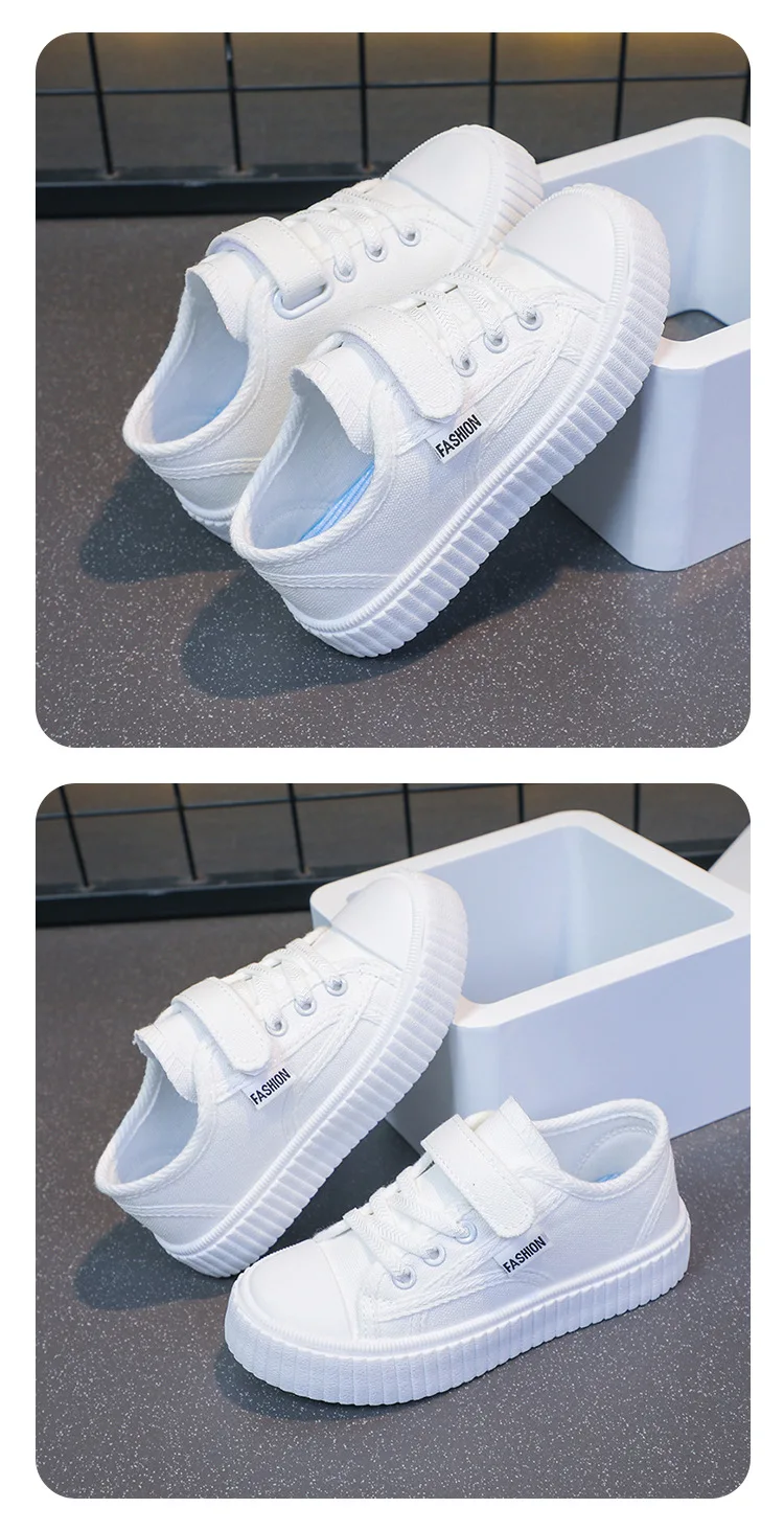 Kinder Freizeitschuhe Weiß PU-Leder Schlichtes Design Schulschuhe Unisex Allround 26-36 Vier Jahreszeiten Jungen Mädchen Schuhe – Detail 8