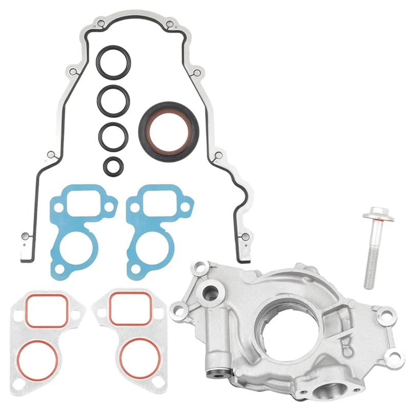 Oil Pump For Silverado Avalanche Suburban Tahoe Gmc Sierra Yukon, With Gaskets Balancer Bolt