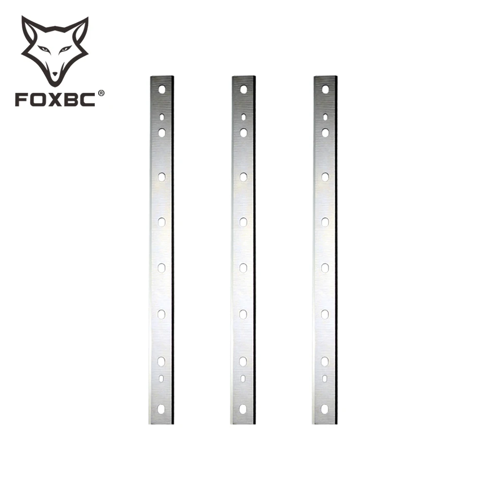 FOXBC-cuchillas de cepilladora de 13 pulgadas, repuesto para cuchillo cepillador de madera DeWalt DW735 DW735X para carpintería, Juego de 3