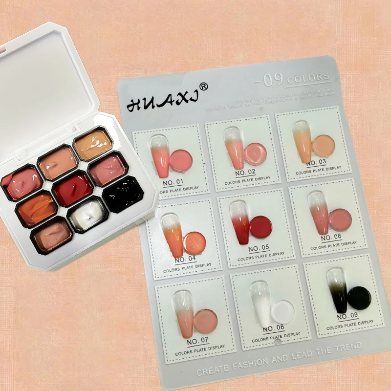 1 صندوق 4 ألوان أبيض وأسود الصلبة طلاء الأظافر الربت الغراء التدرج Y2K بلون لامعة بريق طويلة الأمد DIY بها بنفسك صالون المنزل #4