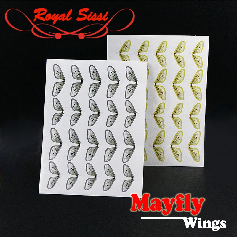 

Royal Sissi 2optional colors 40pcs fly tying realistic mayfly wings durable synthetic trout lure wings fly tying materials