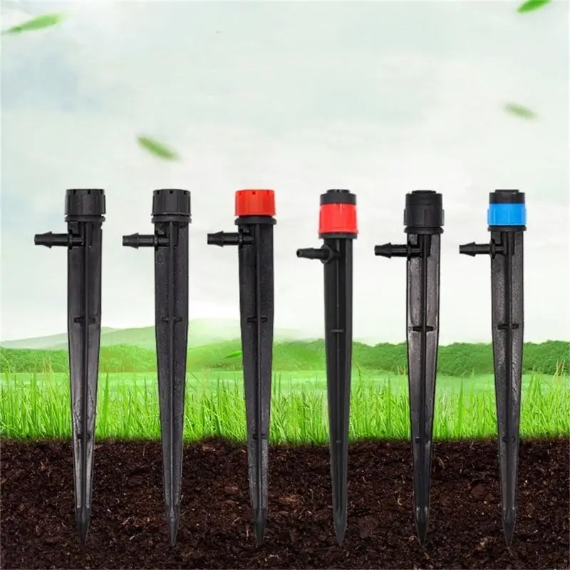 KX4B 100PCS Émetteurs goutte à goutte réglables à 360 degrés huit / cinq trous débive