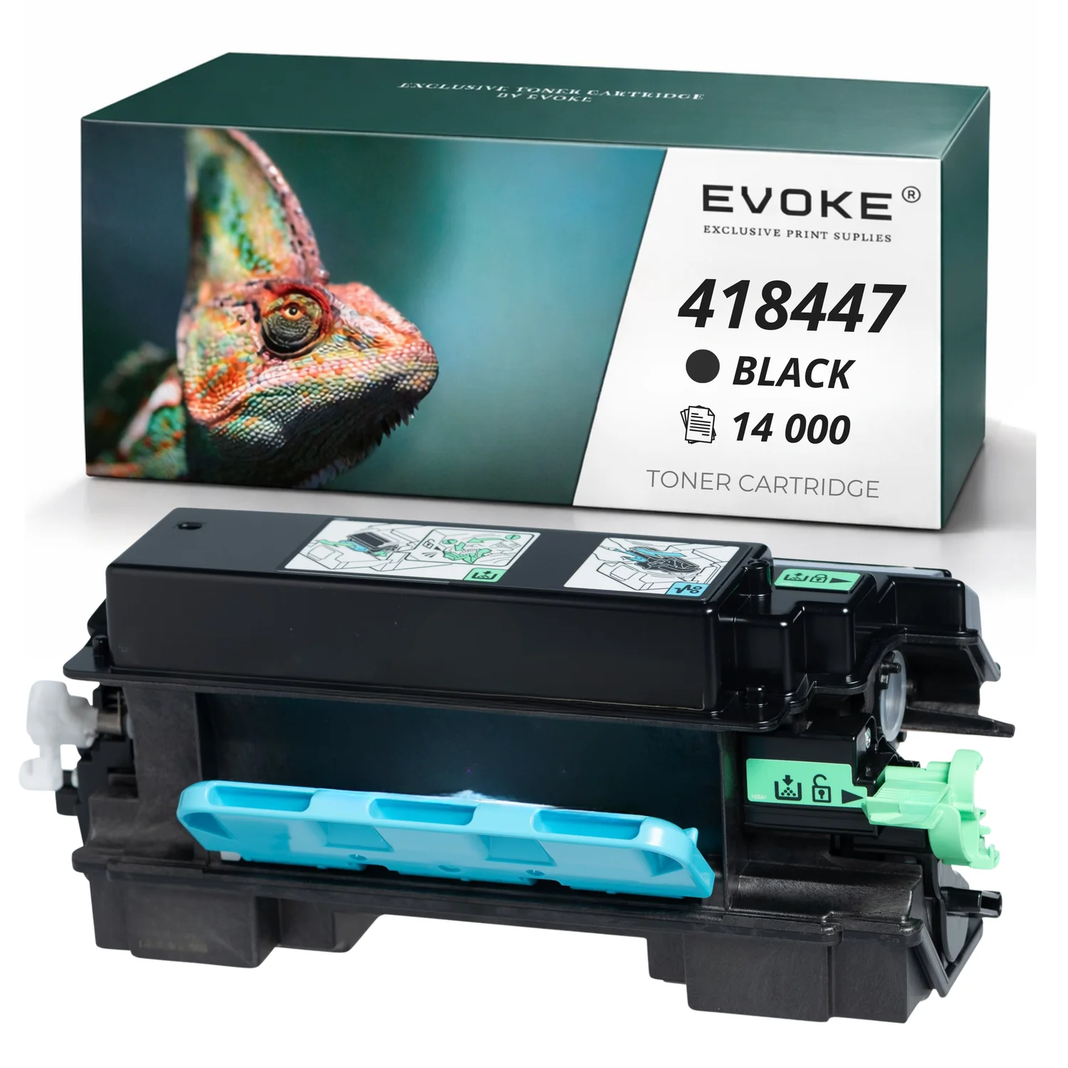 Evoke Compatibele Toner voor Ricoh P500 501 502 418447 Zwart 14000 Pagina's P500 P501 P502