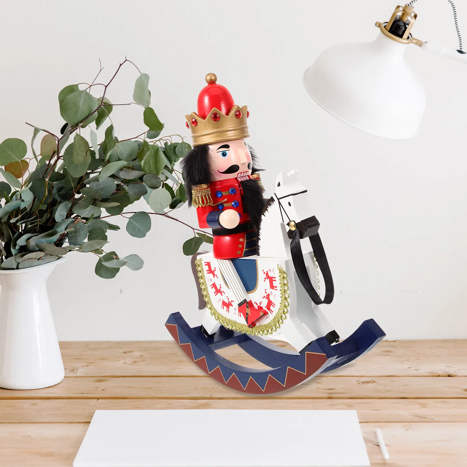 

Nutcracker Decorative naments 30CM Wooden Craft Christmas Nutcrackers Office Car Decoration Xmas Tabletop nament