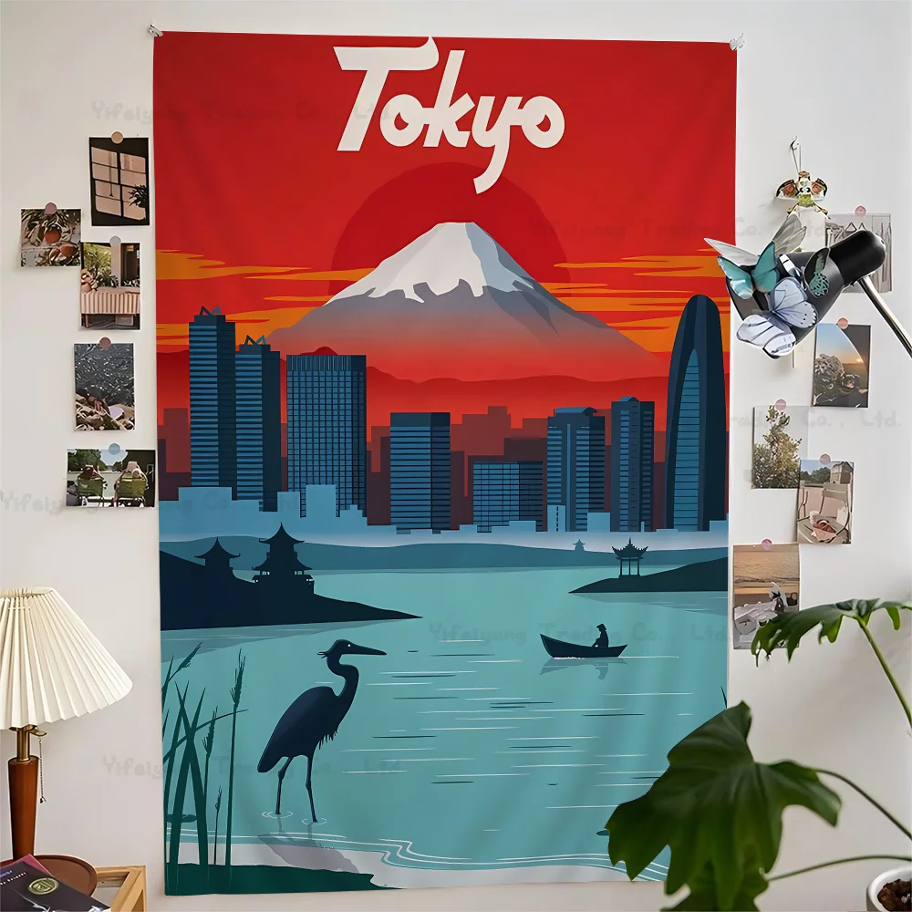 

Culture Of Japan Nature Mount Fuji Chart Tapestry Art Science Fiction Room Home Decor Cheap Hippie Wall Hanging