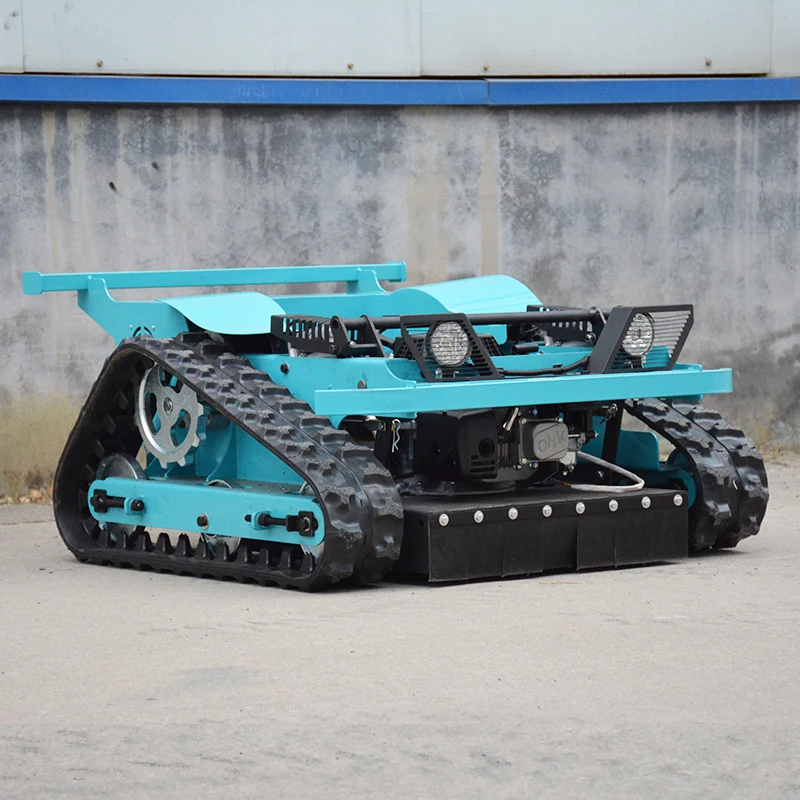 

Индивидуально настраиваемая гусеничная газонокосилка, малогабаритная многофункциональная машина для прополки, беспроводная гусеничная газонокосилка с дистанционным управлением для работы на любой местности