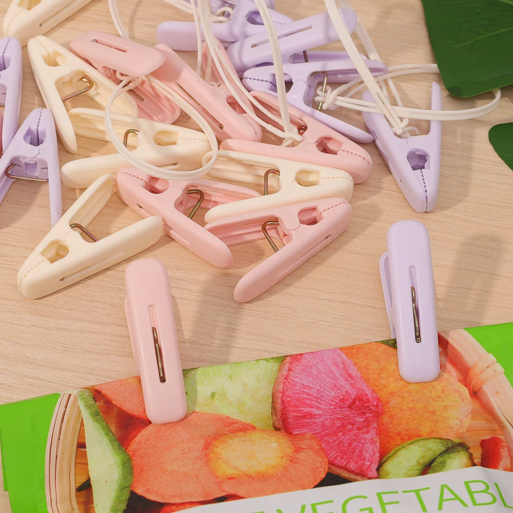 18/12Pcs Clothes Pegs for Washing Line Strong Grip Washing Pegs Soft Plastic Clothes Clips Home Laundry Peg Windproof Clothespin