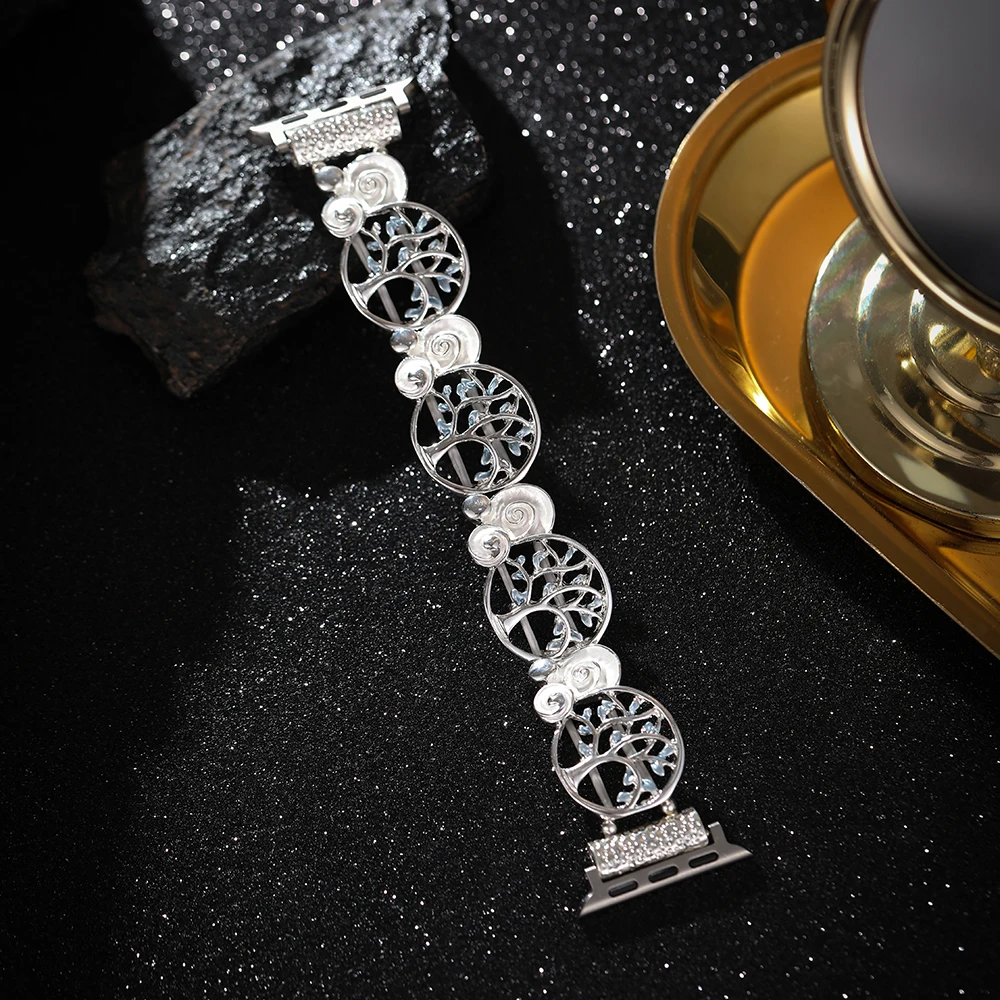 Cinturino elastico da donna per Apple Watch Serie 10 46mm 42mm 9 8 7 6 5 4 3 SE 45mm 41 40 44 38mm Ultra 2 49mm Bracciale a fascia elegante