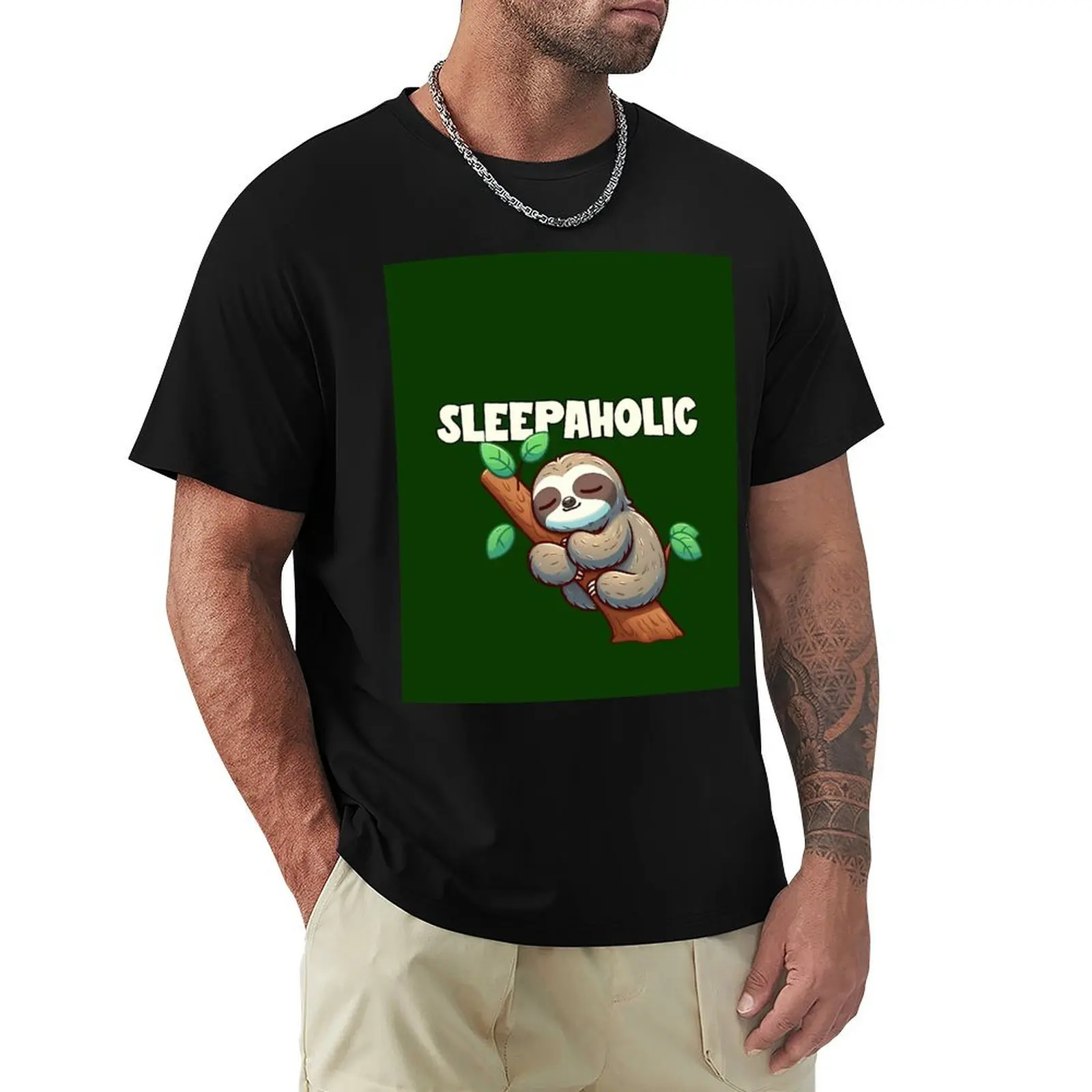 

Sleepaholic - Sleep lovers T-Shirt graphic shirts T-shirts man blanks cute clothes cotton t shirt men