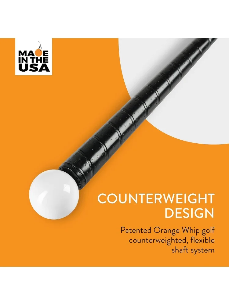 Golf Swing Trainer Aid Patented & Made in USA for Improved Rhythm, Flexibility, Balance, Tempo, and Strength *American Made*