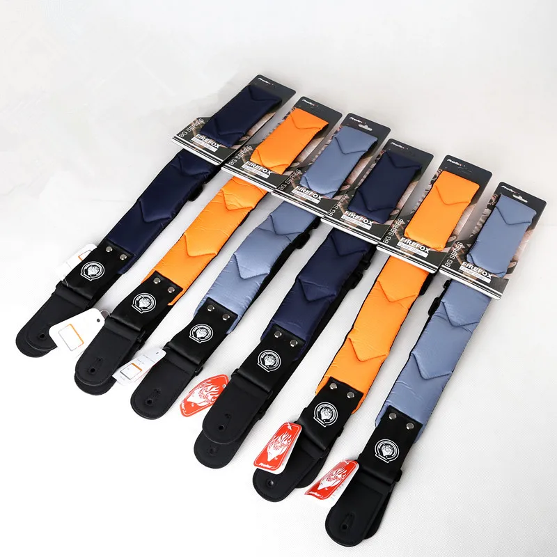 【ผลิตภัณฑ์ใหม่】สายกีตาร์กีตาร์ไฟฟ้าสายเบส CROSS Grid ผ้าเส้นใยไนลอน Decompression STRAP