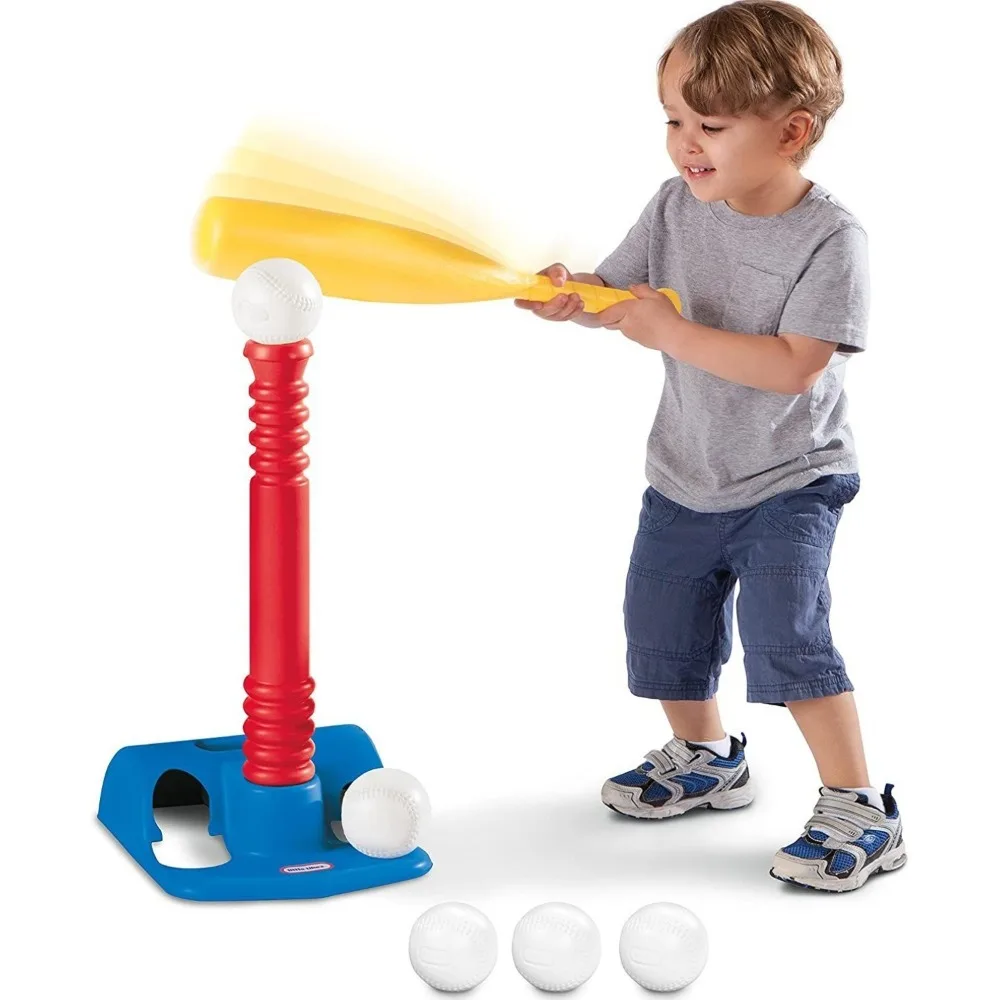 Con 2 palline Giocattoli da baseball Set di giochi sportivi portatili in plastica Facile da imparare Giocattoli interattivi genitore-figlio facili da imparare all'aperto