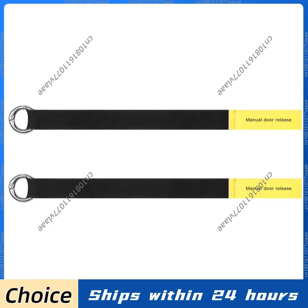 Car Door Emergency Handle Extended Back Door Release Handle Emergency Safety Pull Rope Emergency Puller Button for Tesla Model Y