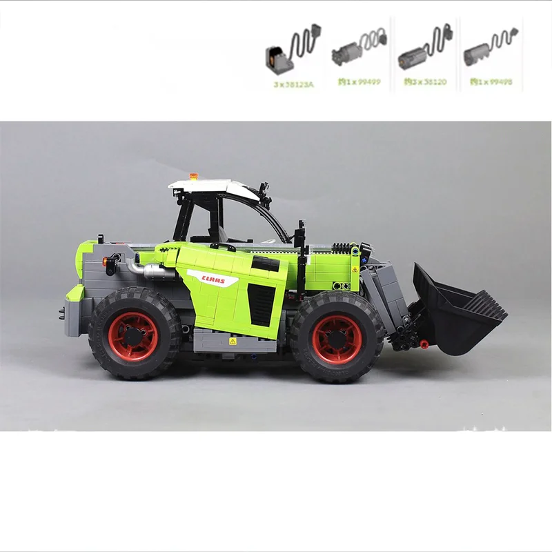 2024 City  Electric Excavator Assembly Building Block Model Building Blocks Kids Custom Birthday Toy Gift