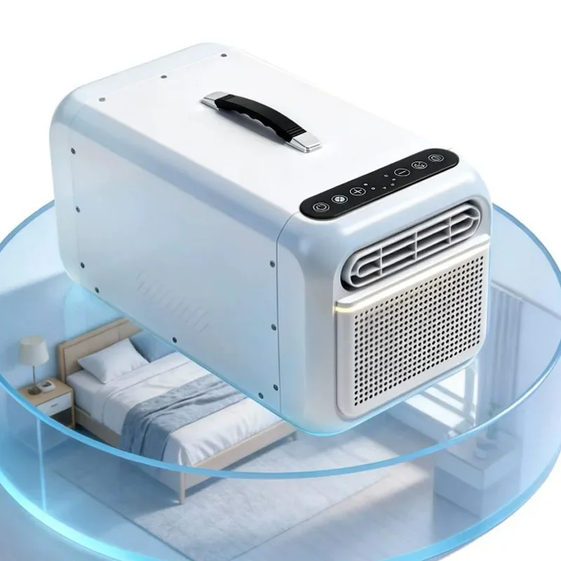 Mobile‑Space‑Cooling‑Processing Implement with Top‑Handle‑Unit for Bedroom‑Tent‑Spot‑Cooling‑Work