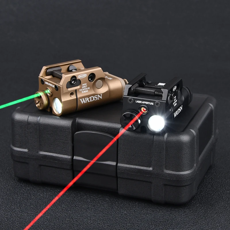 Tactical Wadsn XC2 Flashlight Metal Upgraded Red/Green Laser Sight White LED Hunting Weapon Scout Light Airsoft Gloc17 18 19 Xc2