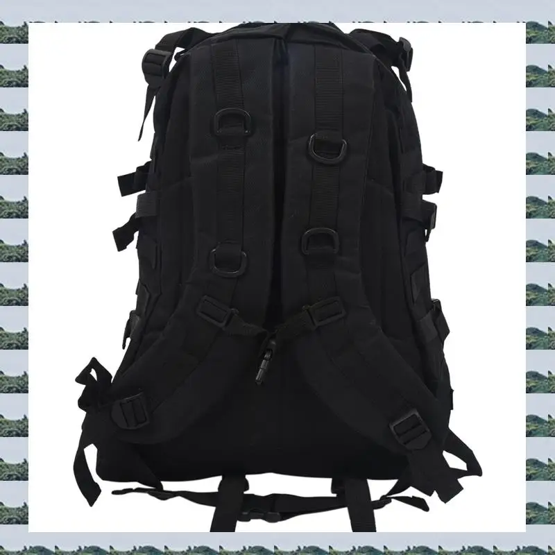 ABQR 2X Outdoor 40L 600D Waterproof Oxford Cloth Military Rucksackbackpack Bag ACU Camouflage Sports Bag Black