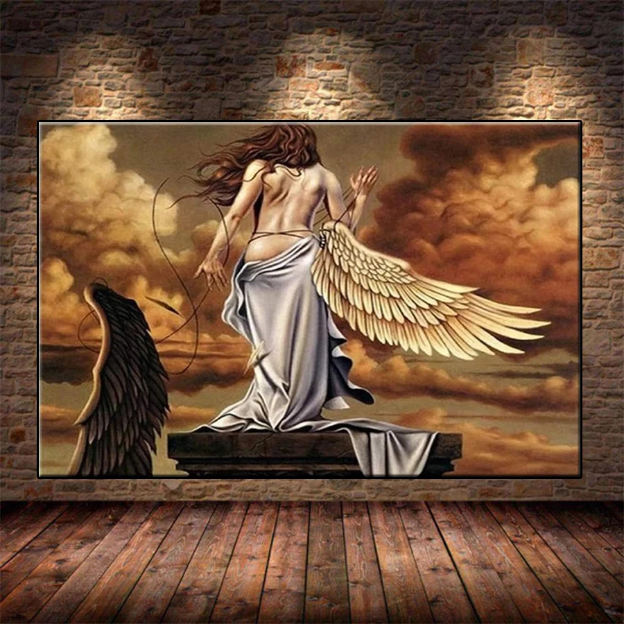 

Набор алмазной живописи, новые крылья ангела для девочек, 5d алмазная вышивка, мозаика, подарок, картина для домашнего декора