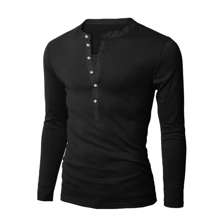 Camiseta de manga comprida masculina, monocromática, blazer solto, casual, de negócios, nova