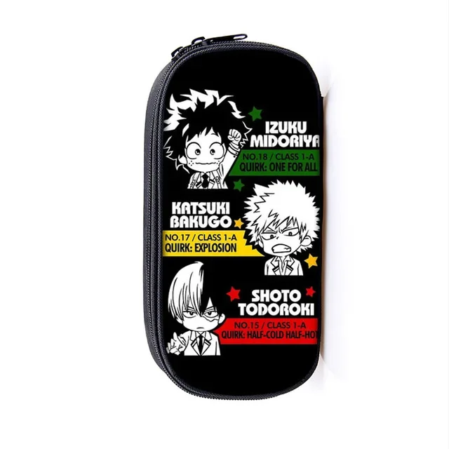 Anime My Hero Academia piórnik Izuku Midoriya Bakugou Katsuki piórnik z Boku No Hero Academia artykuły szkolne