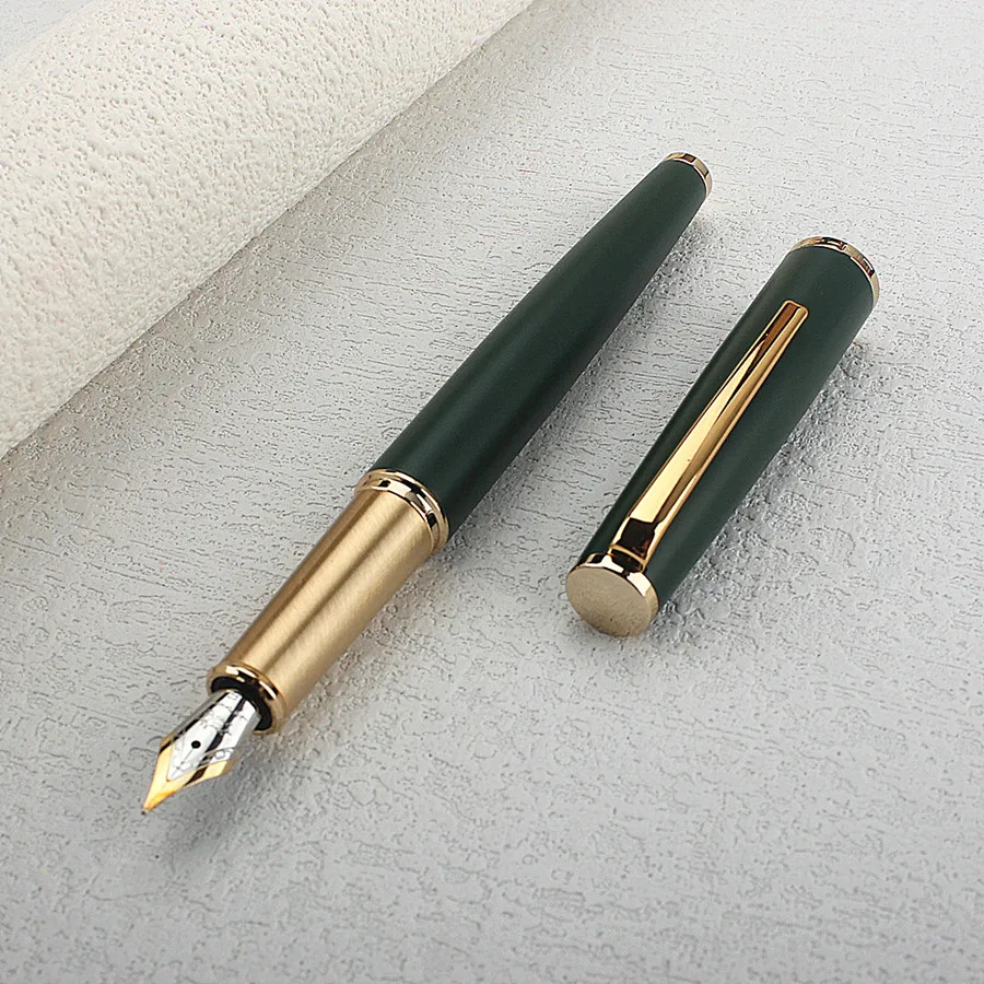 Jinhao 95 Series Fountain Pen Retro Design Metal Material Elegant Clip Fine Nib Writing Office Business Signature School A6267