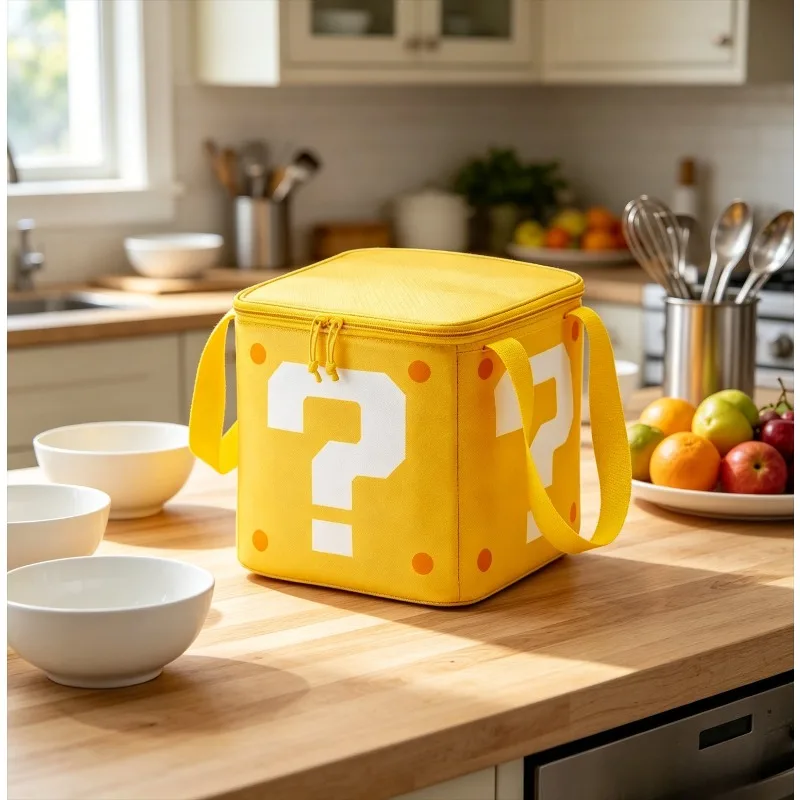 Japanese Question Mark Storage Bag Insulated Box Large Capacity Outdoor Picnic Thermal Insulation Cold Bag Ice Bag Lunch Bag