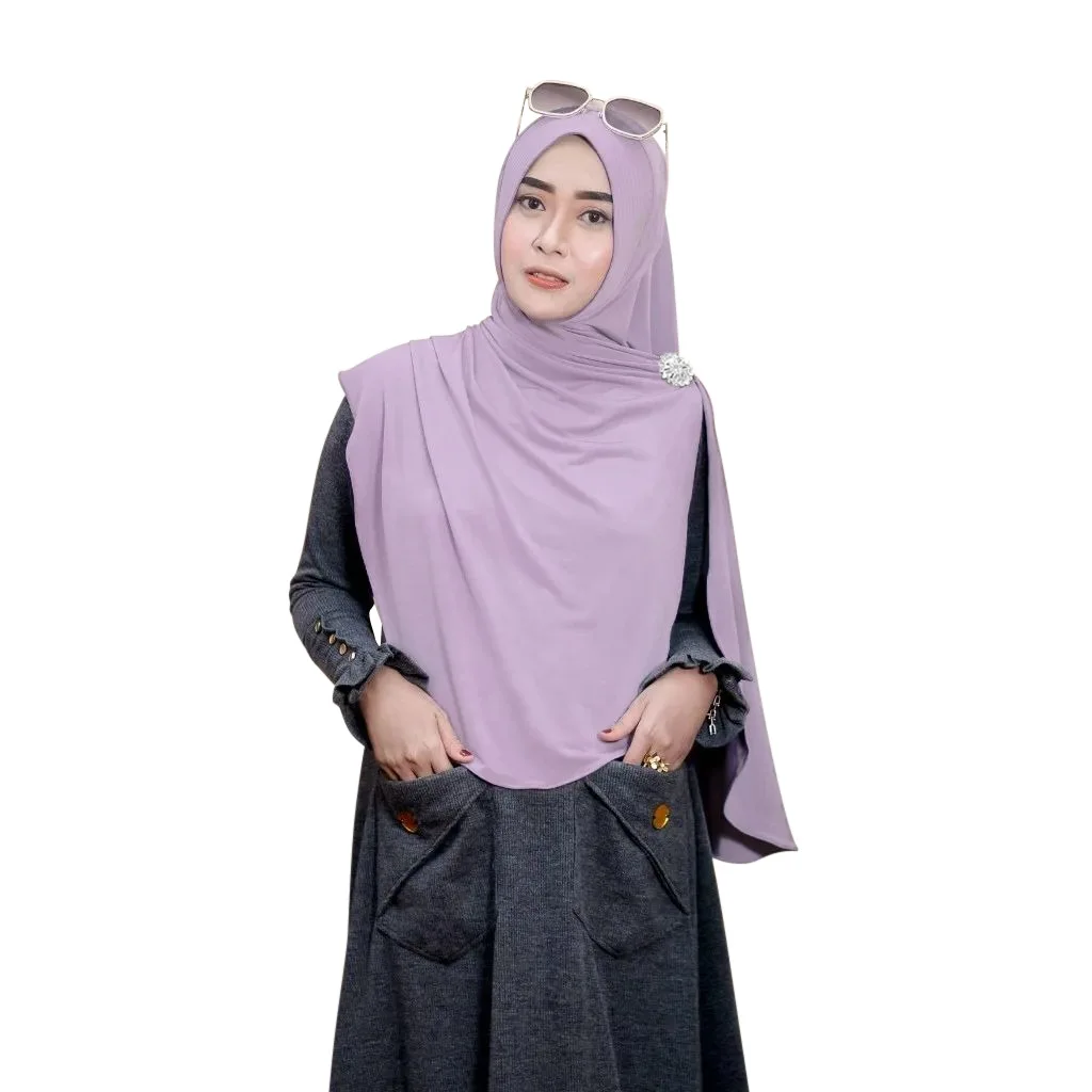 

Новый стиль, малазийский однотонный женский платок с металлическими стразами