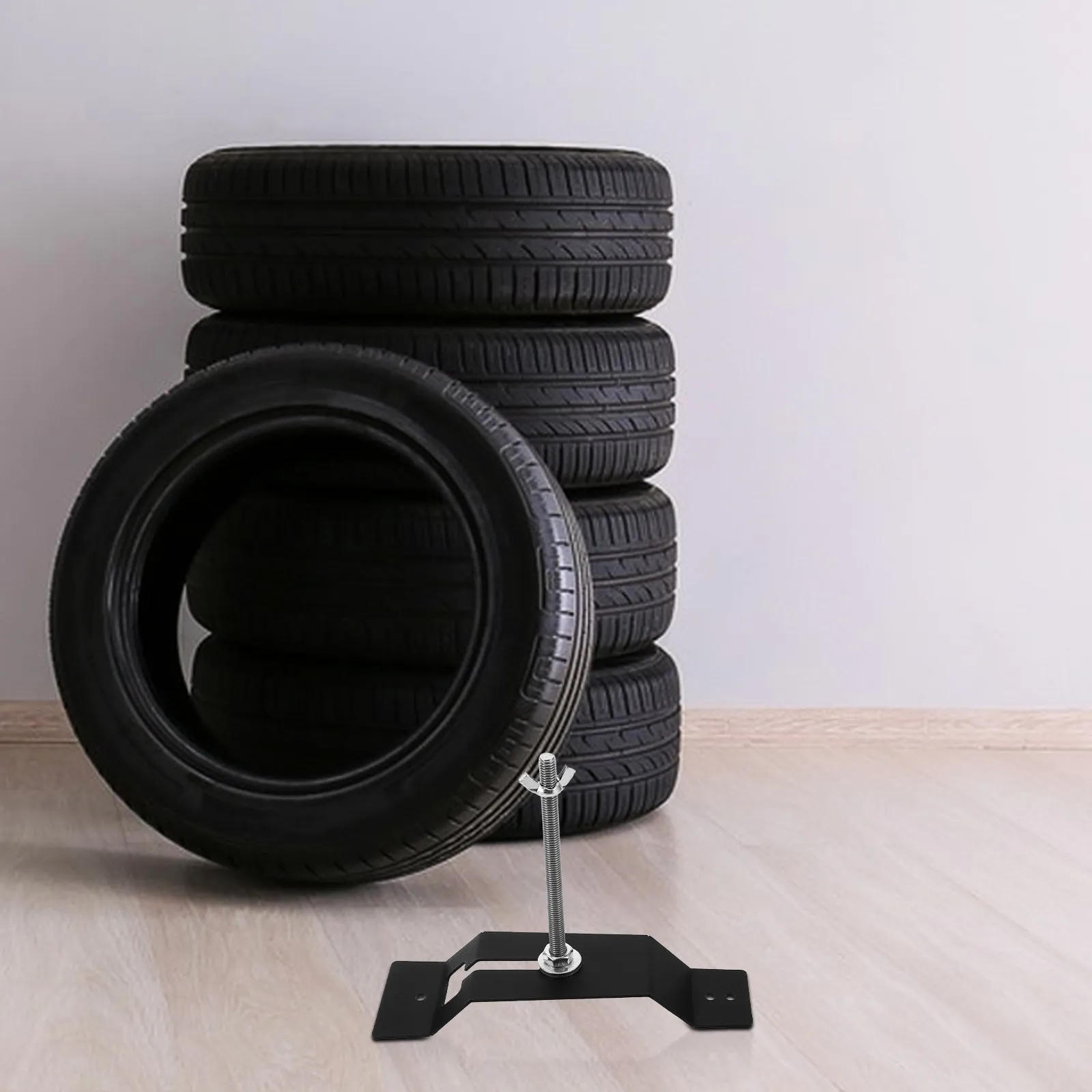 

Комплект настенного крепления для запасного колеса, сверхпрочный стальной кронштейн для прицепа, экономия места для хранения в закрытом прицепе