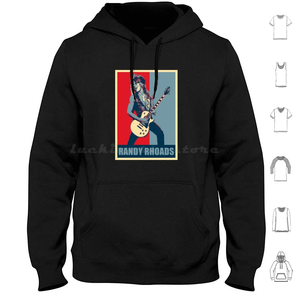 Randy Rhoads Guitarist Hope Hoodies Long Sleeve Randy Rhoads Guitar Ozzy Rhoads Randy Trending Heavy Metal Metal Quiet