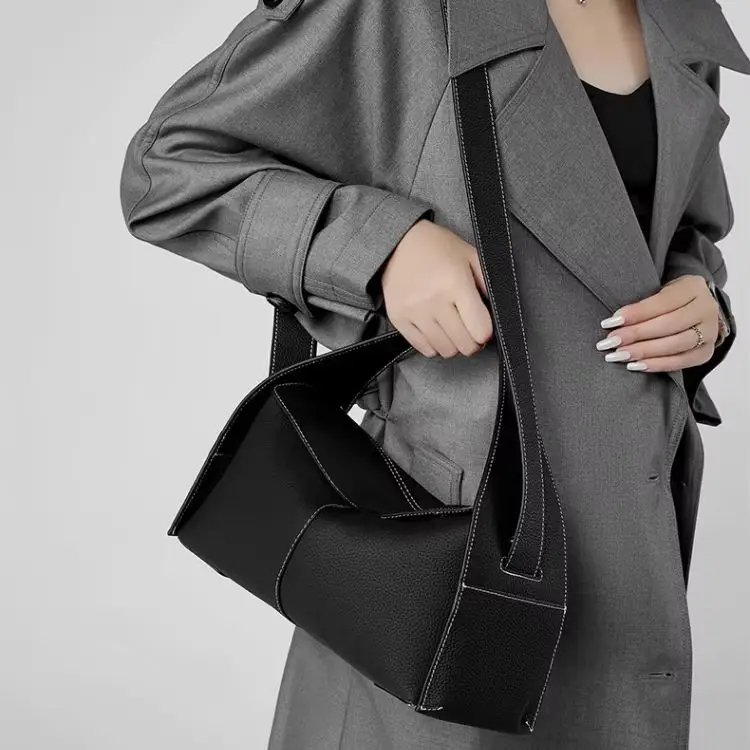 Detachable Shoulder Strap, Crossbody Soft Durable Large Capacity Genuine Leather Handbag Women - view 2