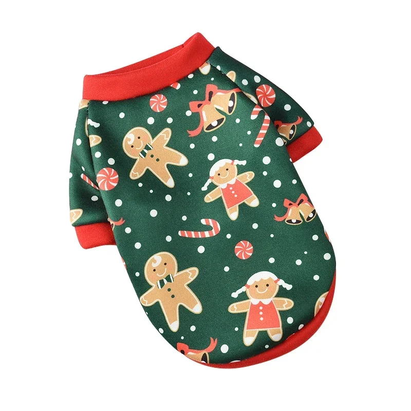 5PCS Wholesale Santa Dog Costume Pet Christmas Clothes Warm Pet Dog Cat Designer themed Clothes