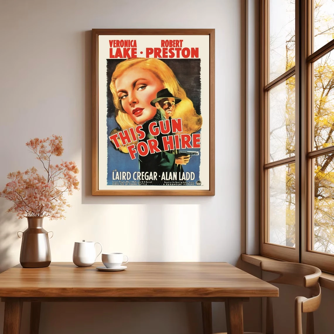 ملصق الفيلم الكلاسيكي - ملصق الفيلم بحيرة فيرونيكا - ملصق ريترو ملصق الفيلم الكلاسيكي الفيلم الكلاسيكي نوير هذه بندقية لتأجير الفيلم #2