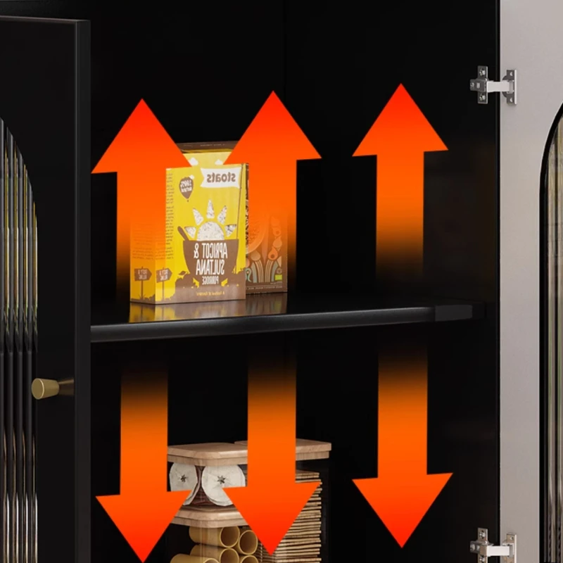 Armario lateral de comedor de pizarra, mueble para té sencillo y moderno para sala de estar, entrada retro, muebles de cocina para credenza madia móvil para el hogar