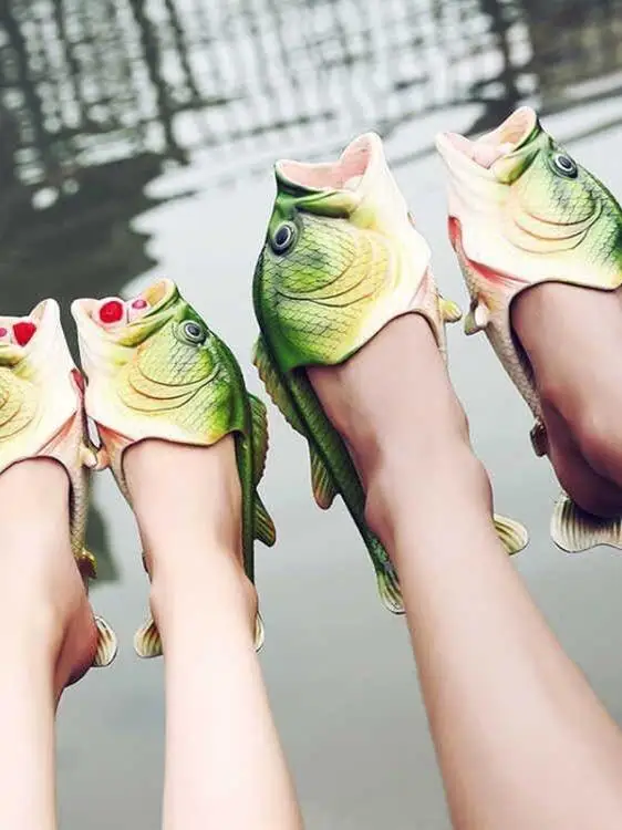 

Креативные тапочки Fi, мужские и женские уличные тапочки, противоскользящие модные тапочки-стринги на плоской подошве из ПВХ для родителей и детей