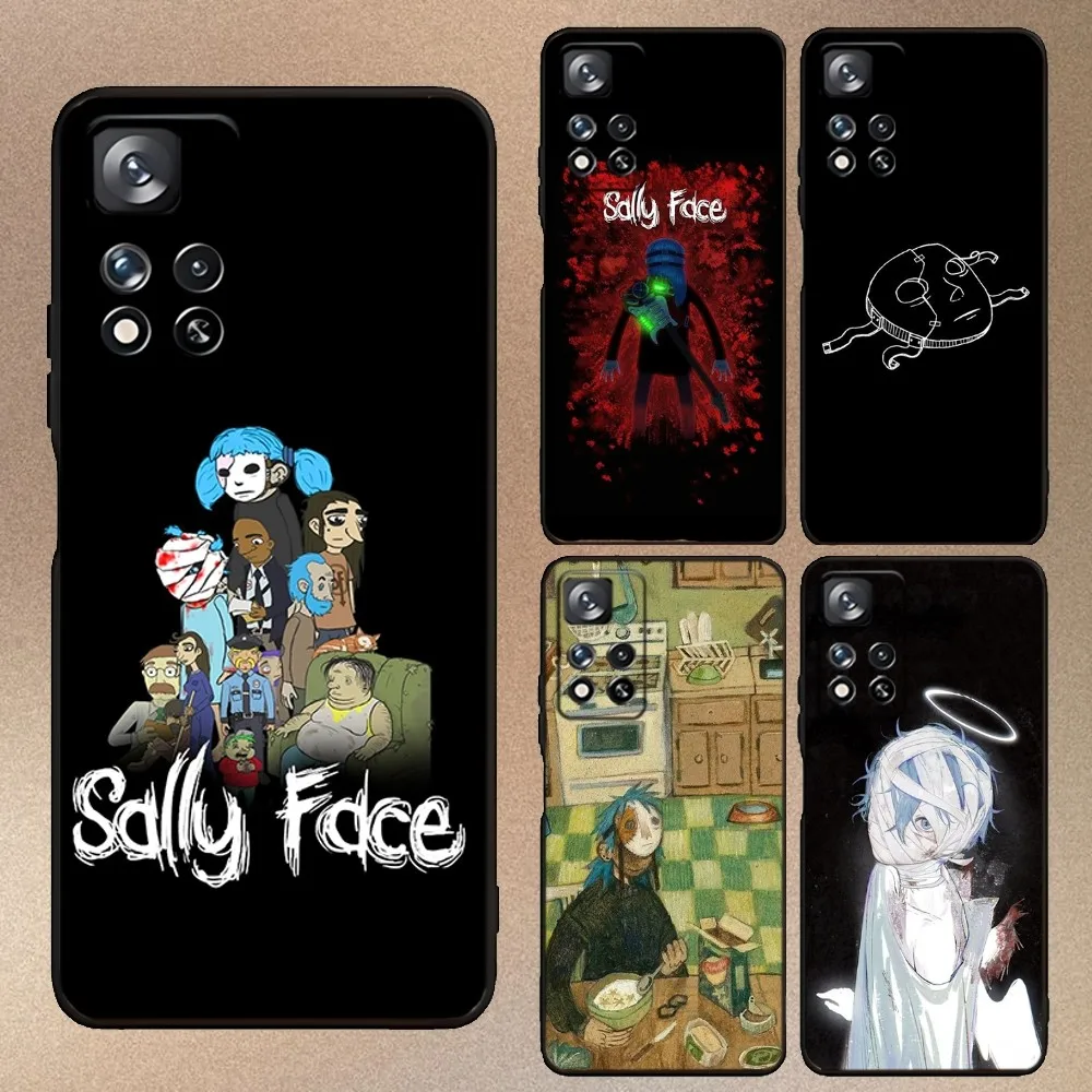 

Game Sally Face Phone Case For Samsung Galaxy A73,A91,A53,A52,A32,A73,A13,A21,A34,A71,A31,A22,A20 Black Cover