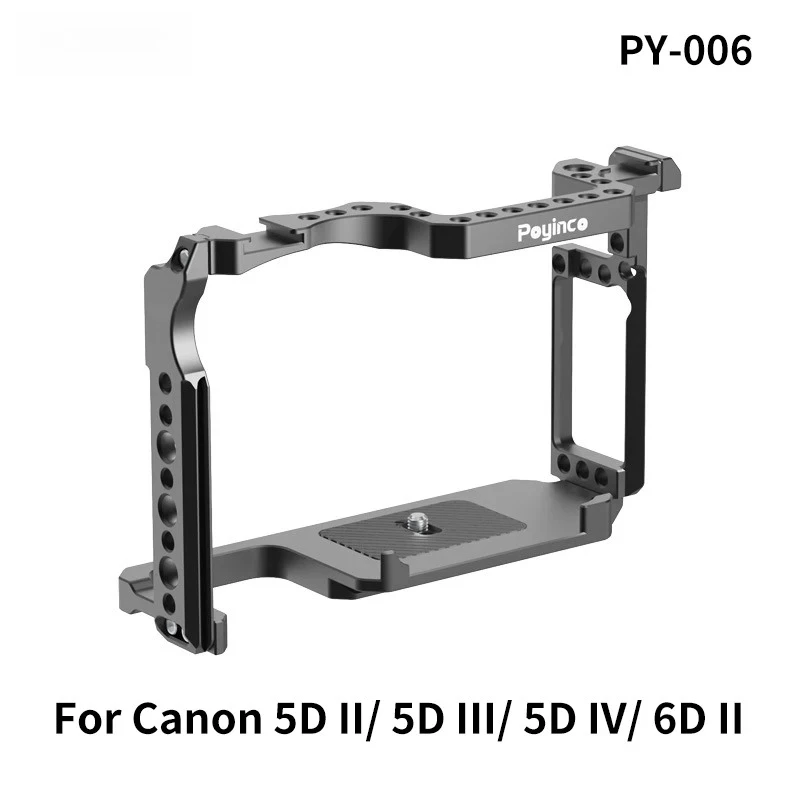 

5d4 6d2 Camera Cage for Canon EOS 5DII 5DIII 5DIV 6DII Camera Cage with 1/4 3/8 Screw Hole Full Cover Protection Expansion Frame