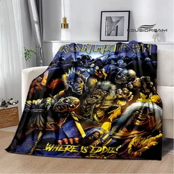 3D Rock band I-Iron-M-Maiden Printed blanket Warm blankets Flannel Soft and comfortable blanket bed linings Birthday Gift