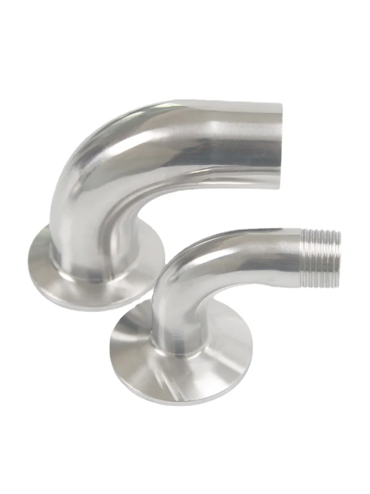 

1/2" 3/4" 1" BSPT Male Female 1.5" Tri Clamp Ferrule OD 50.5mm 90 Degree Elbow SUS304 Stainless Steel Sanitary Fitting Homebrew