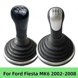 For Ford Fiesta MK6 Connect Fusion 2002 2003 2004 2005 2006 2007 2008 Car Gear Shift Knob Lever Stick Pen Gaiter Boot Cover Case