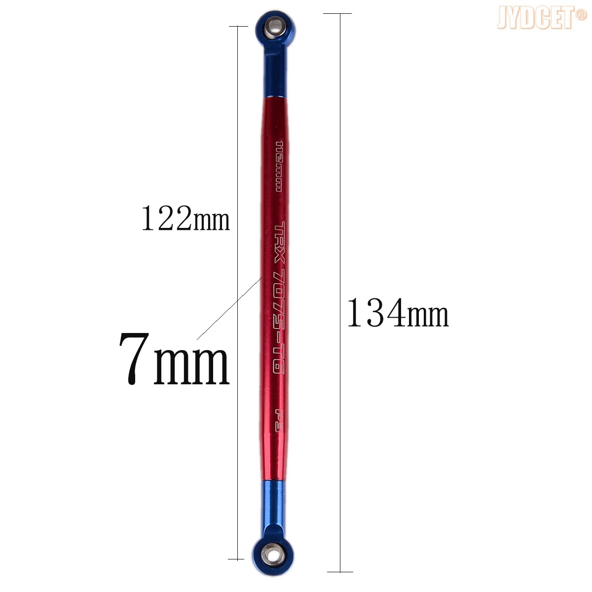 5319X 5318X Aluminum 134mm Length 7mm Thicken Adustable Push Rod for RC Car 1/10 Traxxas E-Revo Summit Revo 3.3