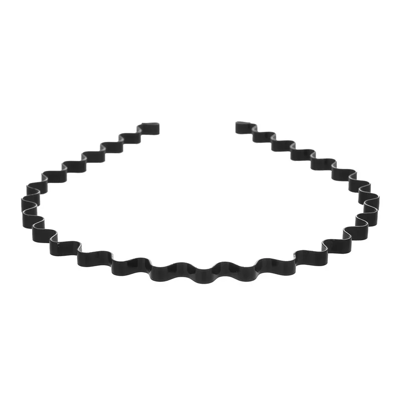 Diadema cómoda, diadema ondulada de Metal, accesorio de 17x14x1cm, respetuoso con el medio ambiente, respetuoso con la piel, antideslizante