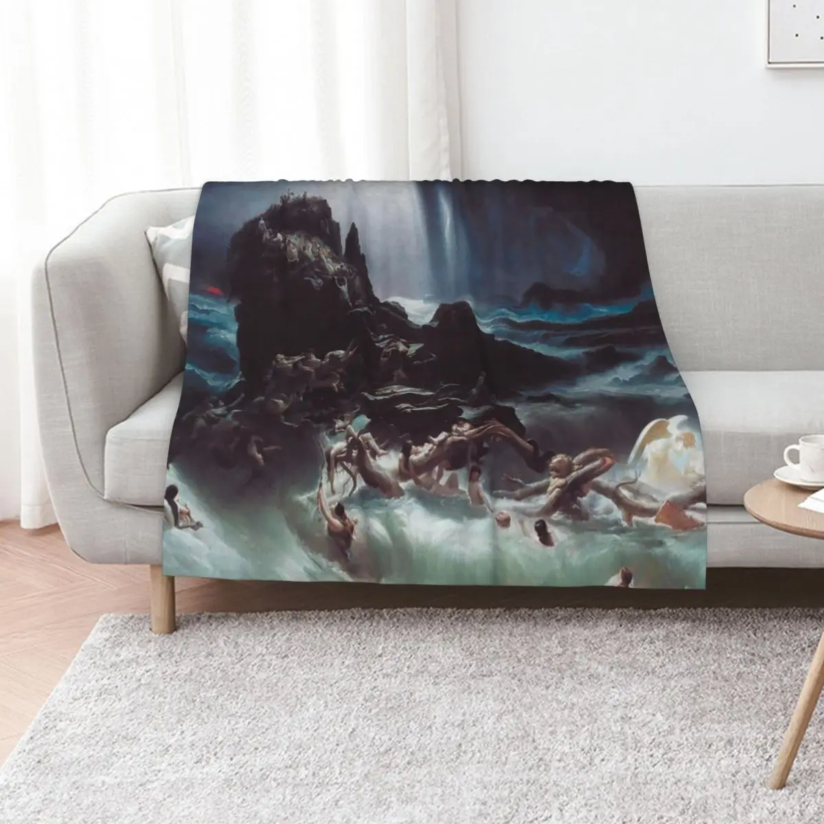 

The Deluge by Francis Danby Throw Blanket Loose Soft Big Luxury for babies Blankets