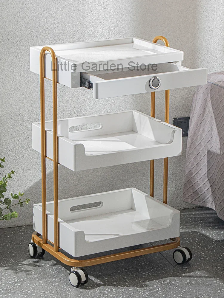 

Hairdressing Beautify Salon Trolley Embroidered Tattoo Multifunction Salon Trolleycarrello Attrezzi Beauty Furniture HYST